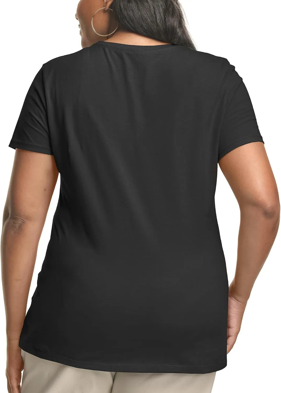 JUST MY SIZE Women's Plus-Size Short Sleeve Crew Neck Tee