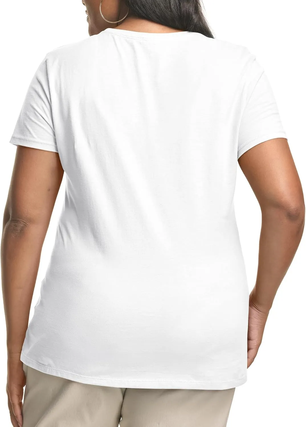 JUST MY SIZE Women's Plus-Size Short Sleeve Crew Neck Tee