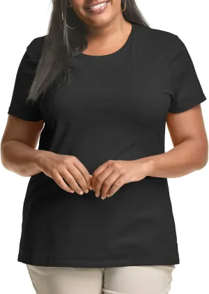 JUST MY SIZE Women's Plus-Size Short Sleeve Crew Neck Tee