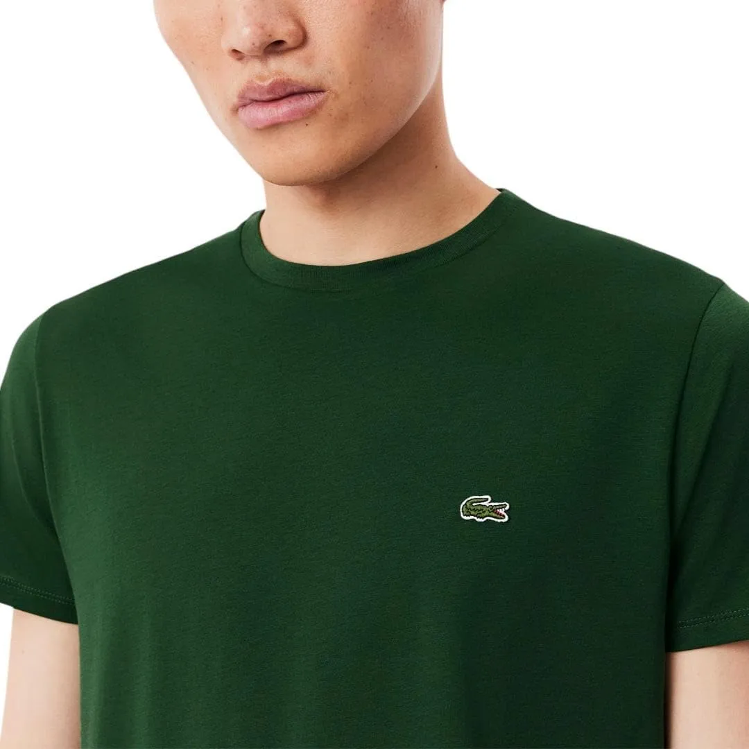 Lacoste Men's Short Sleeve Pima Jersey Crew Neck Tee