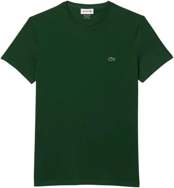 Lacoste Men's Short Sleeve Pima Jersey Crew Neck Tee