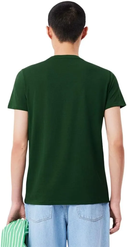 Lacoste Men's Short Sleeve Pima Jersey Crew Neck Tee