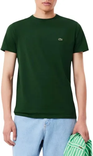 Lacoste Men's Short Sleeve Pima Jersey Crew Neck Tee