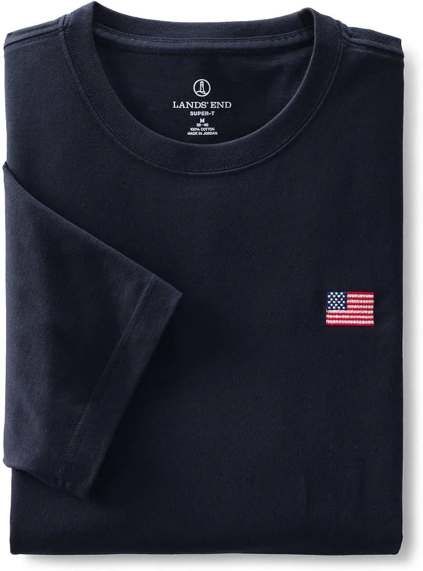 Lands' End Men's Super-T Short Sleeve T-Shirt
