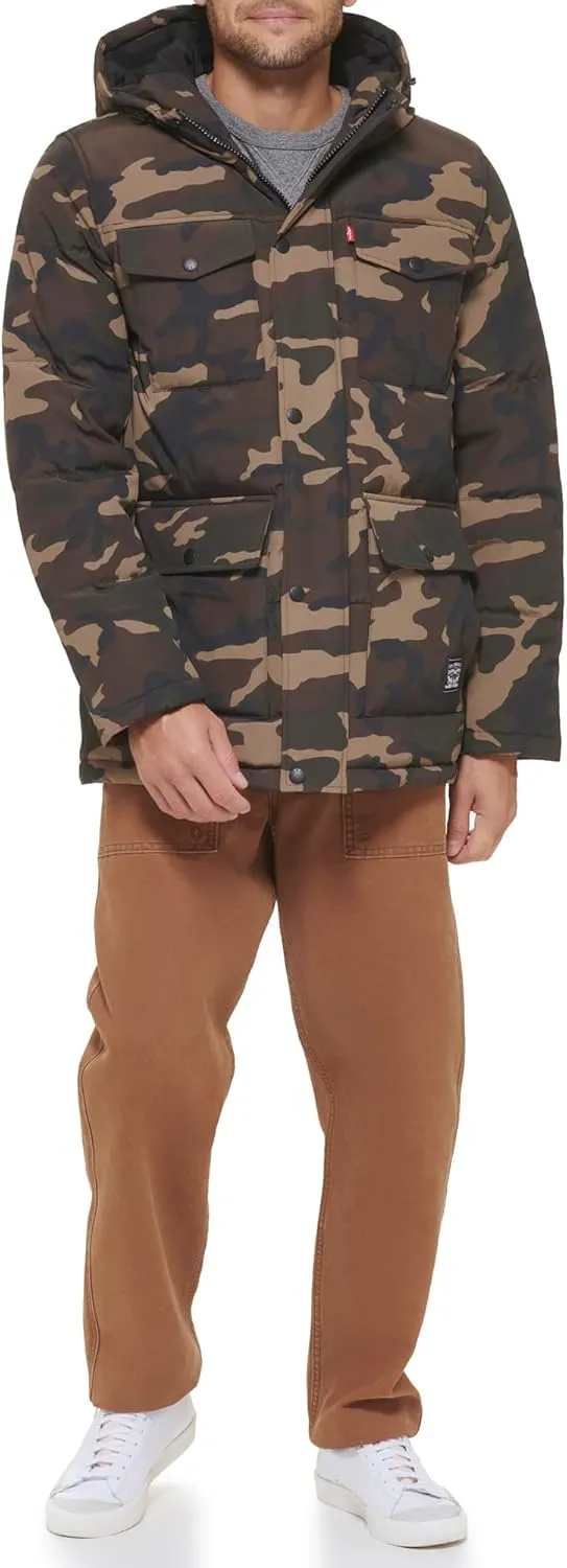 Levi's Men's Arctic Cloth Quilted Lined Performance Parka