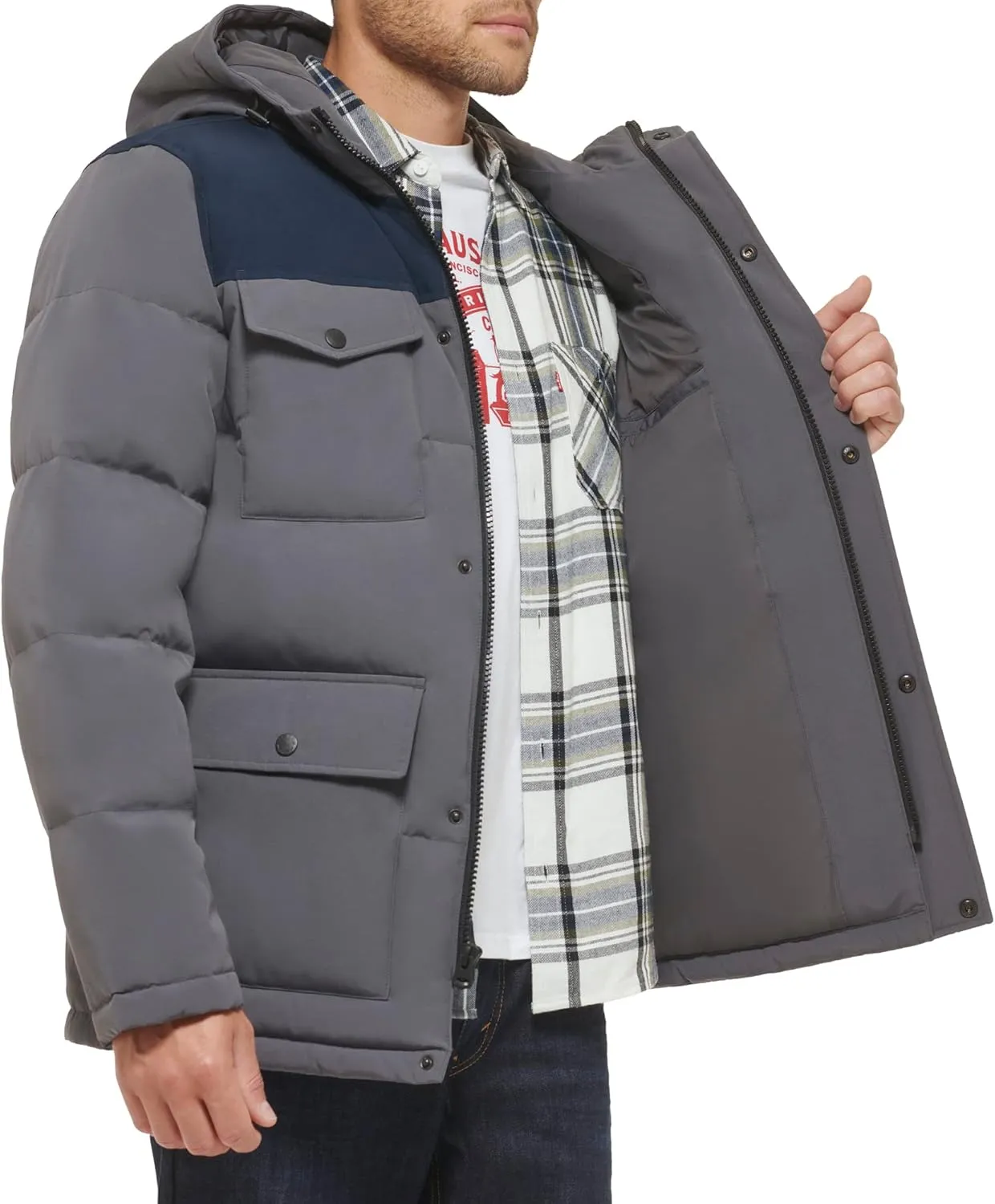 Levi's Men's Arctic Cloth Quilted Lined Performance Parka