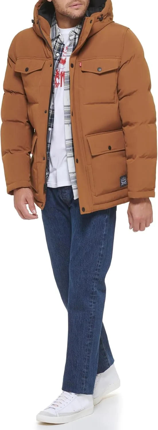 Levi's Men's Arctic Cloth Quilted Lined Performance Parka