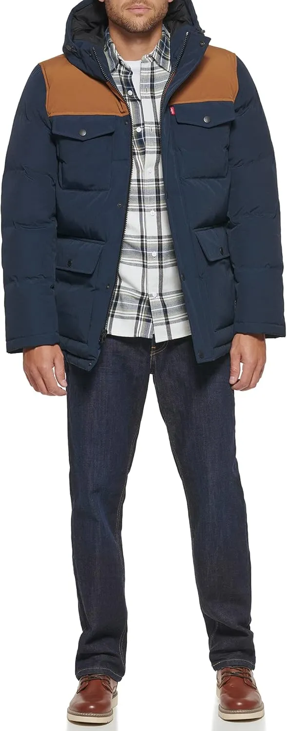 Levi's Men's Arctic Cloth Quilted Lined Performance Parka