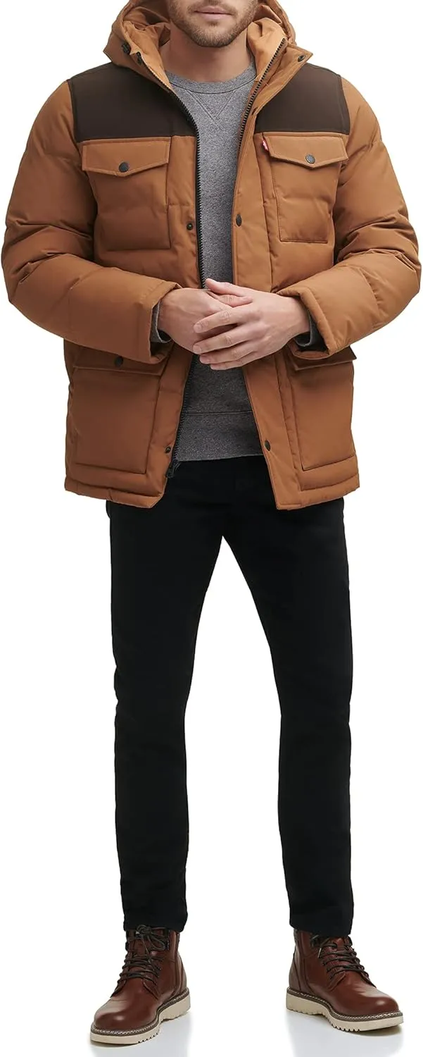 Levi's Men's Arctic Cloth Quilted Lined Performance Parka