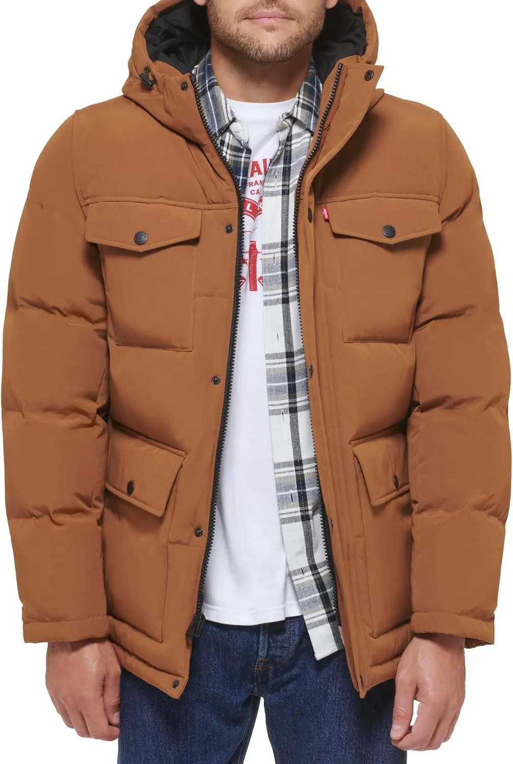 Levi's Men's Arctic Cloth Quilted Lined Performance Parka