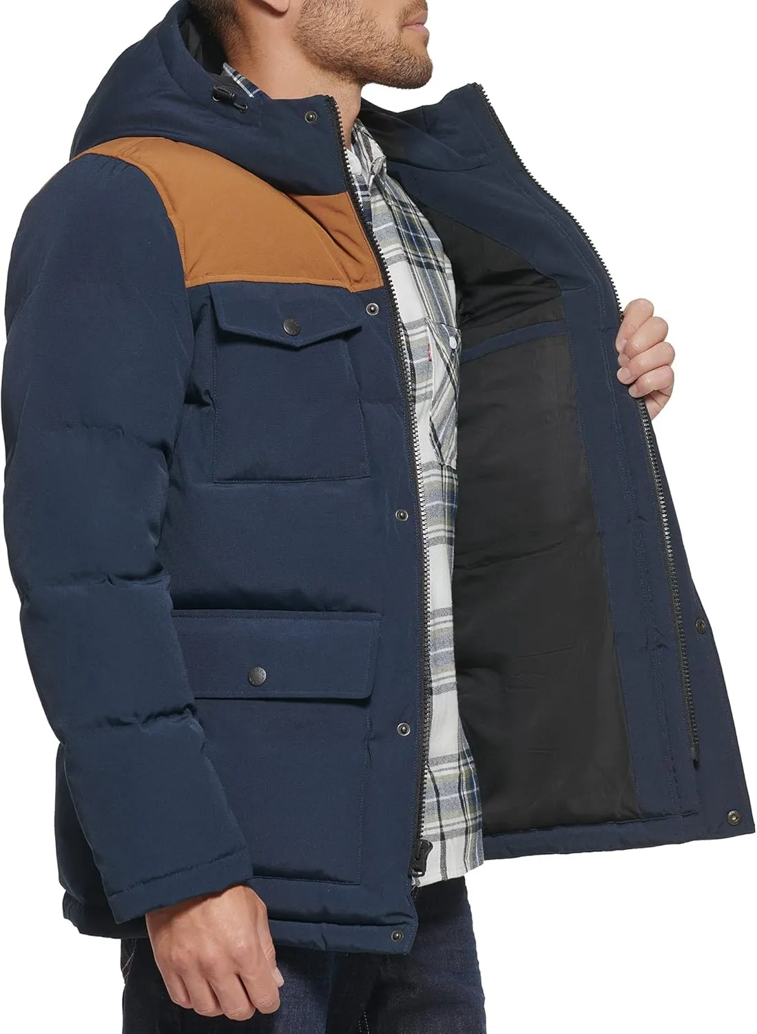 Levi's Men's Arctic Cloth Quilted Lined Performance Parka