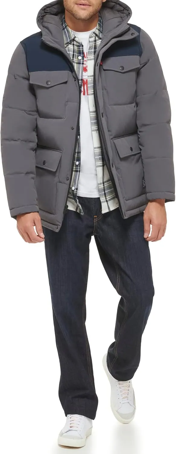 Levi's Men's Arctic Cloth Quilted Lined Performance Parka
