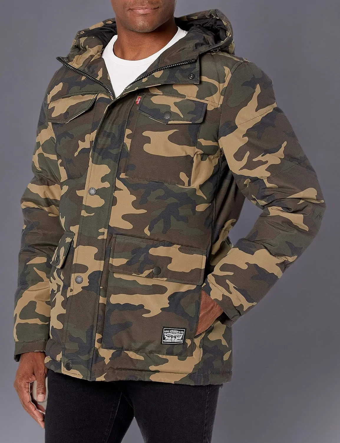 Levi's Men's Arctic Cloth Quilted Lined Performance Parka