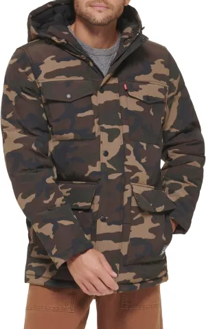 Levi's Men's Arctic Cloth Quilted Lined Performance Parka