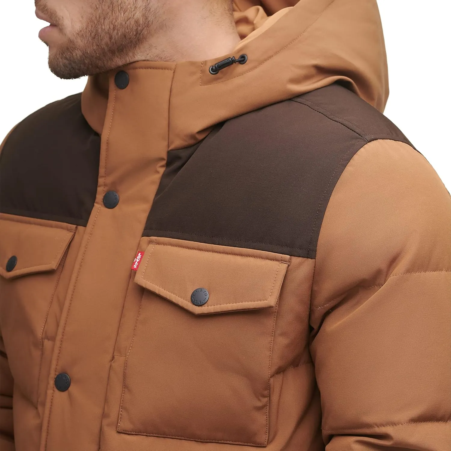 Levi's Men's Arctic Cloth Quilted Lined Performance Parka
