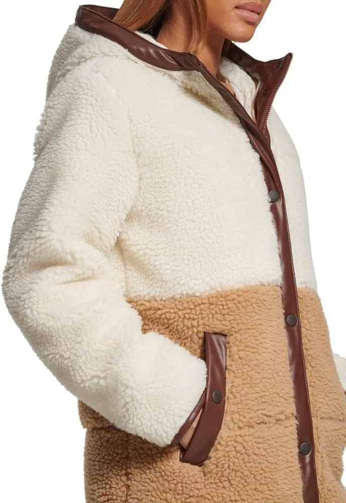 Levi's womens Full Length Sherpa Quilted Parka Jacket