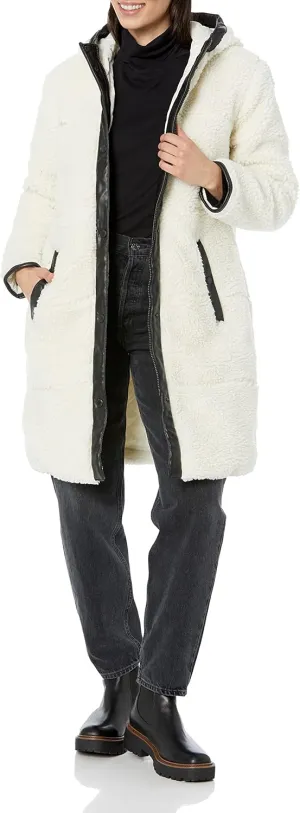 Levi's womens Full Length Sherpa Quilted Parka Jacket