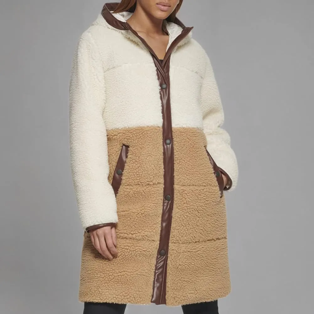 Levi's womens Full Length Sherpa Quilted Parka Jacket
