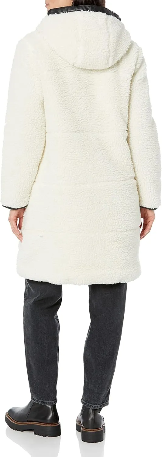 Levi's womens Full Length Sherpa Quilted Parka Jacket