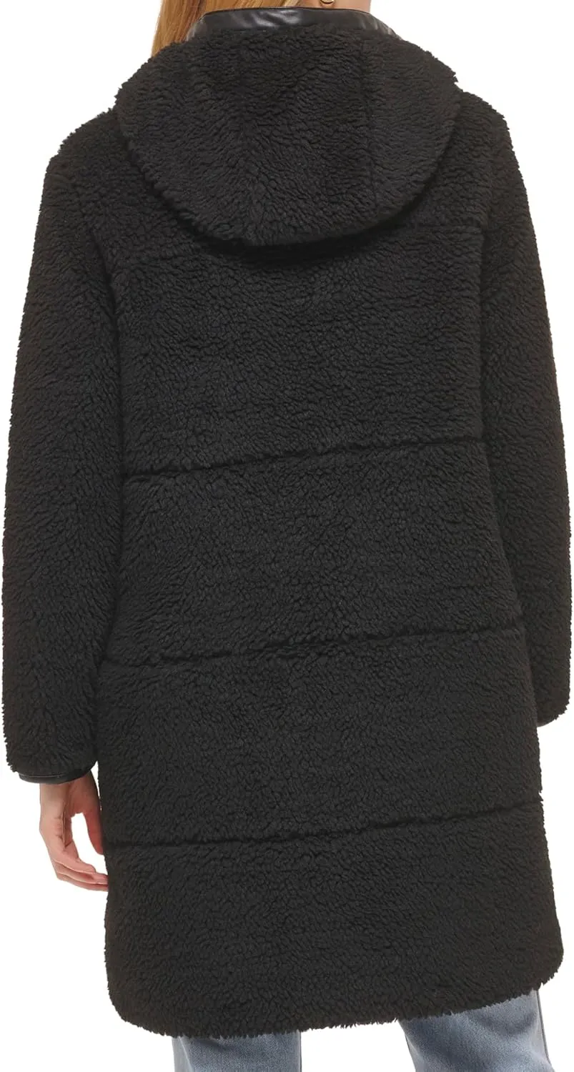 Levi's womens Full Length Sherpa Quilted Parka Jacket