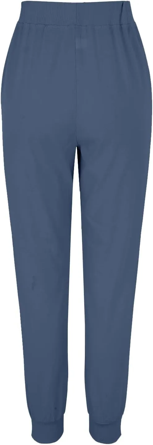 Linen Pants for Women Casual 2024 Summer Drawstring Elastic High Waist Palazzo Pants Straight Wide Leg Lounge