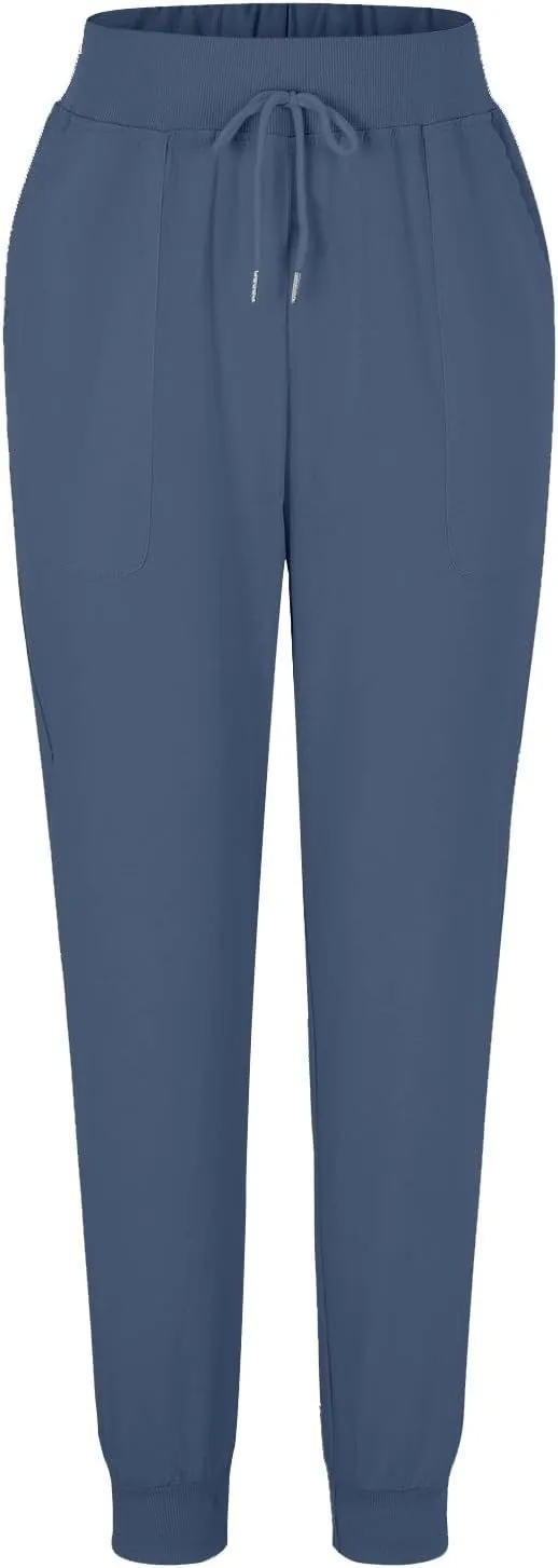 Linen Pants for Women Casual 2024 Summer Drawstring Elastic High Waist Palazzo Pants Straight Wide Leg Lounge