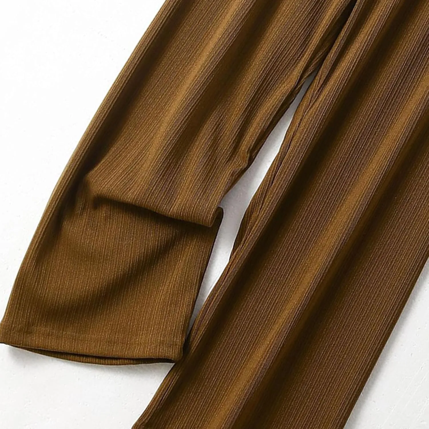 Linen Pants Women Wide Leg High Waist Adjustable Knot Summer Dressy Casual Drawstring Trousers Flowy Palazzo Pants