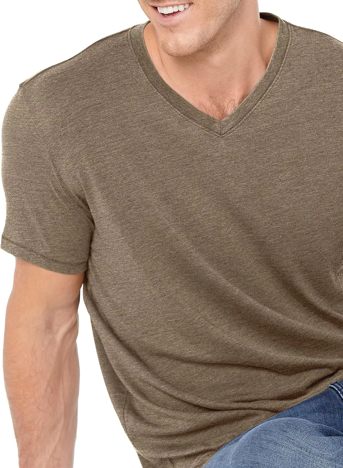 Lucky Brand Men's Venice Burnout V-Neck Tee