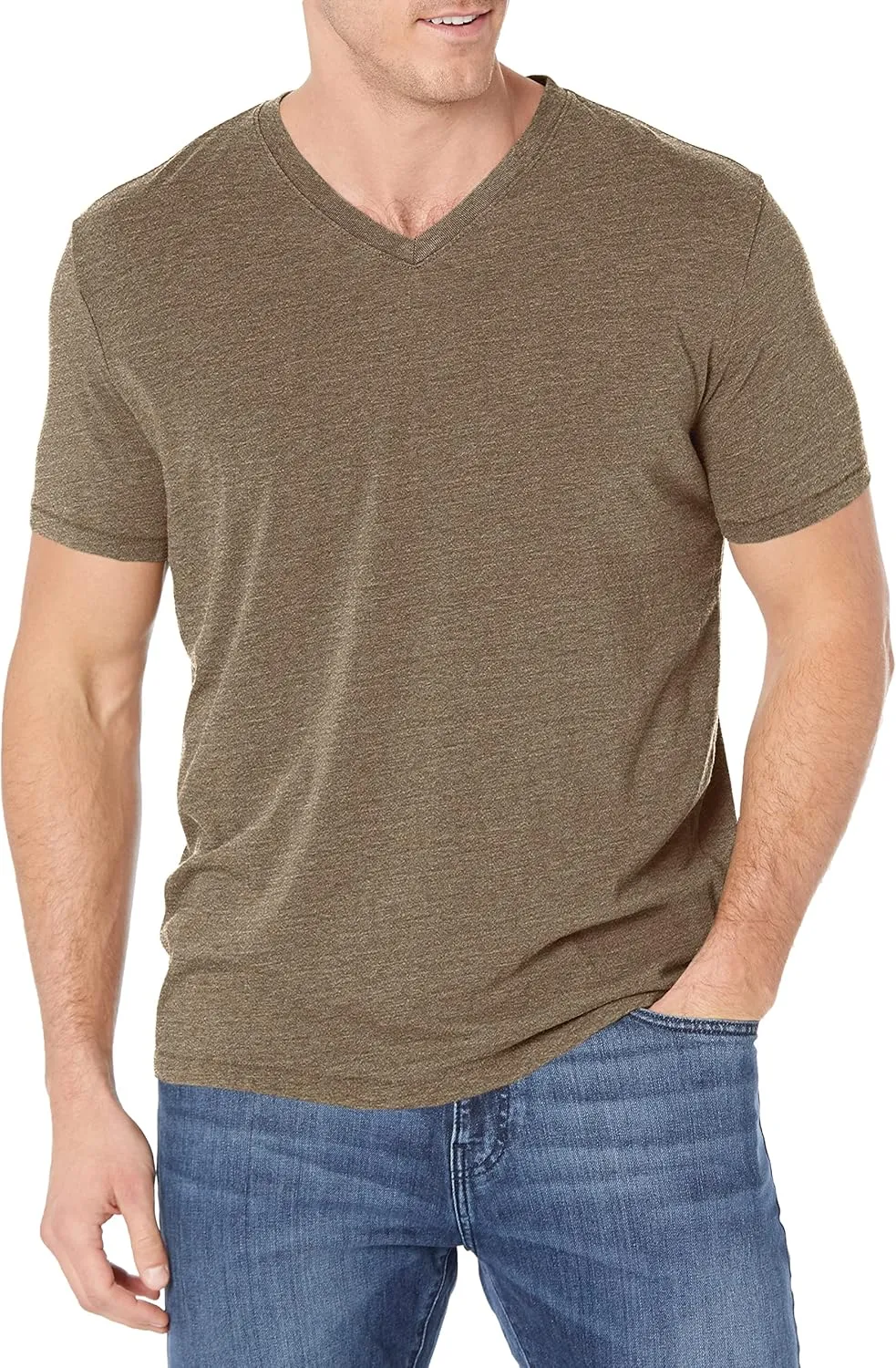 Lucky Brand Men's Venice Burnout V-Neck Tee