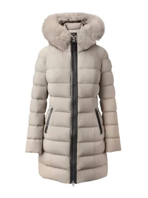 Mackage Leather Trim Fur Trim Coat (More Colors)
