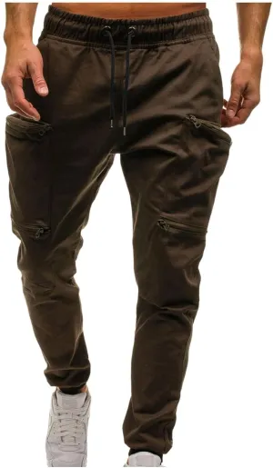 Maryia Men's Casual Joggers Pants Gym Workout Running Athletic Sweatpants Slim Fit Outdoor Fashion Long Chino Trousers