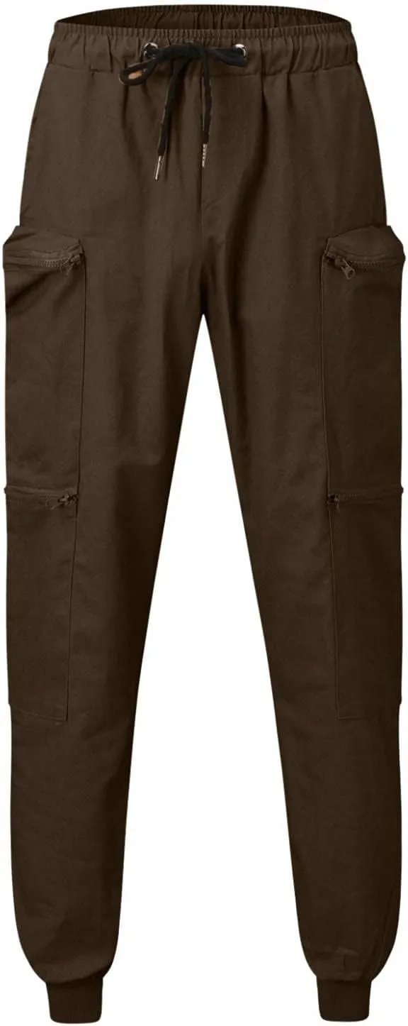 Maryia Men's Casual Joggers Pants Gym Workout Running Athletic Sweatpants Slim Fit Outdoor Fashion Long Chino Trousers