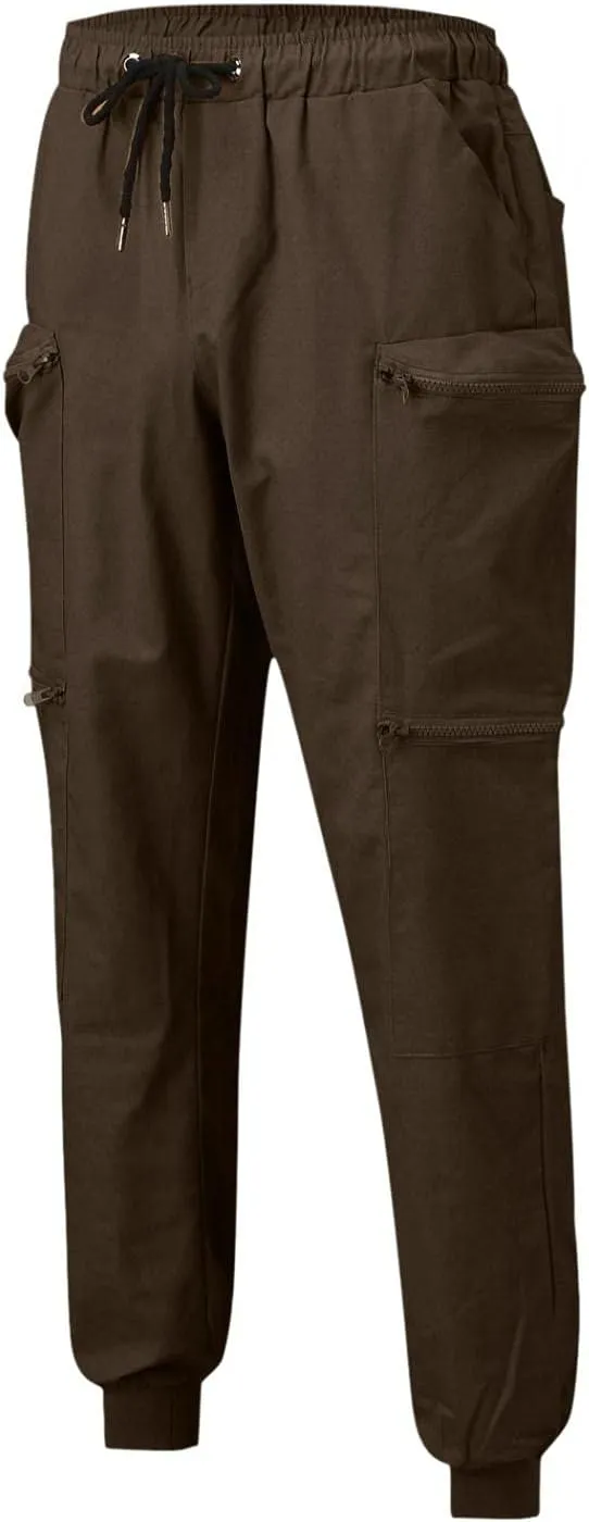 Maryia Men's Casual Joggers Pants Gym Workout Running Athletic Sweatpants Slim Fit Outdoor Fashion Long Chino Trousers