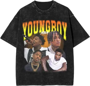 Men Vintage Oversized Drop Shoulder Casual T-Shirt Loose Wash Solid Tee Tops