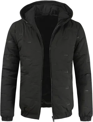 Mens Autumn And Winter Fashion Casual Solid Color Padded Warm Cotton Coat Cotton Padded Jacket Winter Maternity