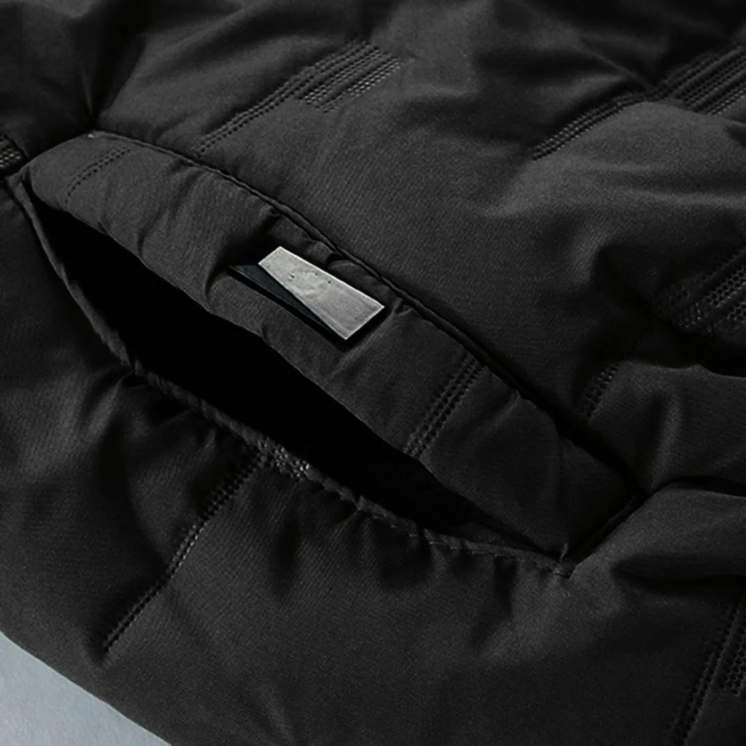 Mens Autumn And Winter Fashion Casual Solid Color Padded Warm Cotton Coat Cotton Padded Jacket Winter Maternity