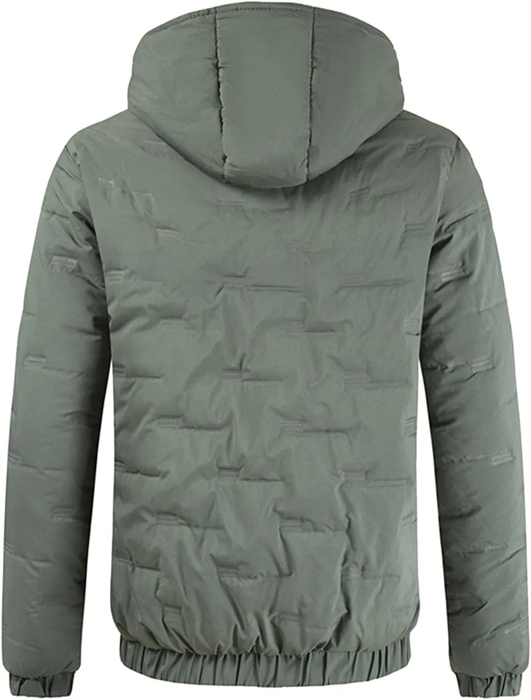 Mens Autumn And Winter Fashion Casual Solid Color Padded Warm Cotton Coat Cotton Padded Jacket Winter Maternity