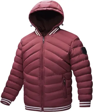 Men's Autumn And Winter Jacket Coat Leisure Plus Size Light Zip Pocket Cotton Padded Warm Maternity down Winter
