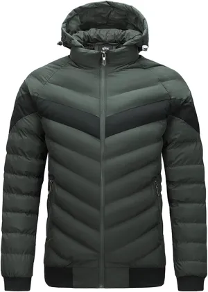 Men's Autumn And Winter Jacket Coat Leisure Plus Size Light Zip Pocket Cotton Padded Warm Soft Jacket for Men