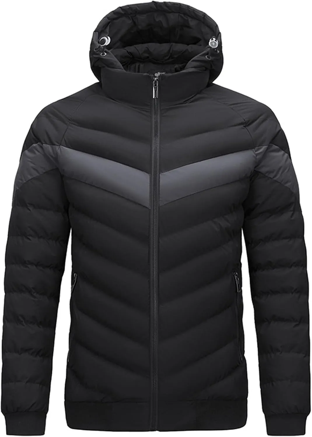 Men's Autumn And Winter Jacket Coat Leisure Plus Size Light Zip Pocket Cotton Padded Warm Soft Jacket for Men