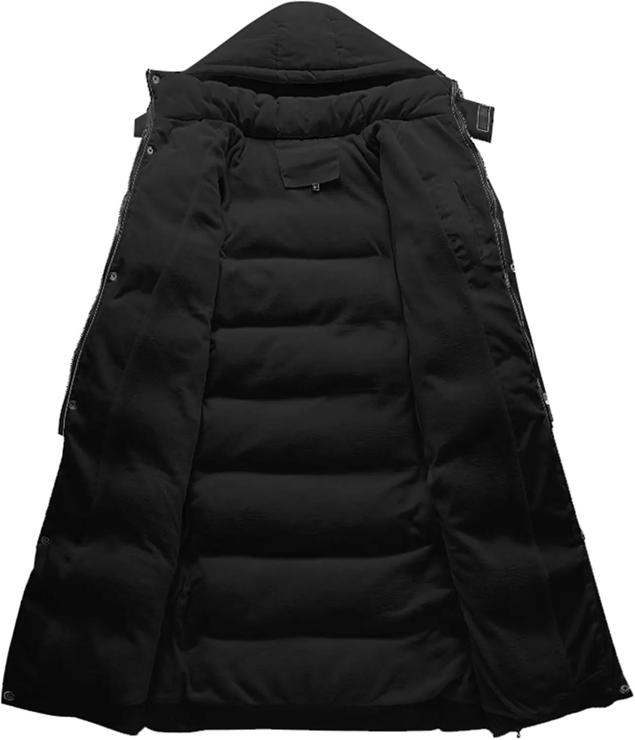 Men's Autumn And Winter Leisure Zip Pocket Hat Large Size Cotton Padded Jacket Coat Top Blouse Men's for Winter