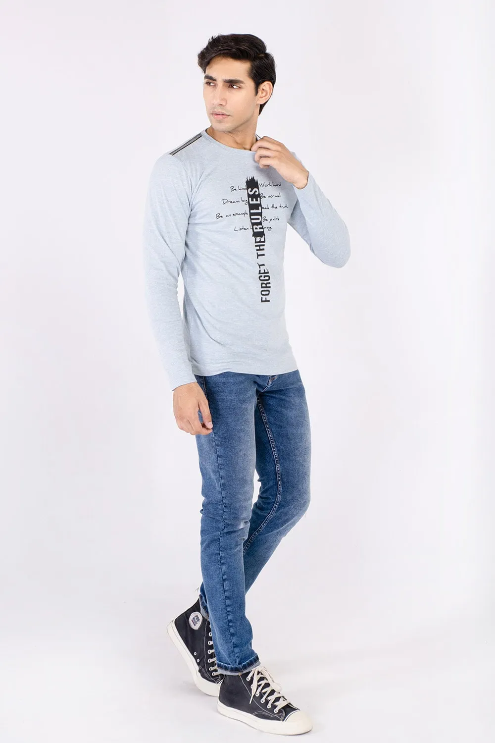 Men's Full Sleeve Graphics Crew