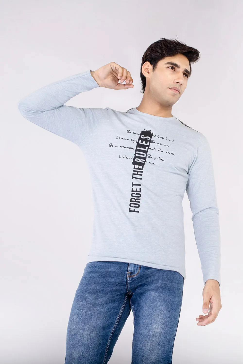 Men's Full Sleeve Graphics Crew