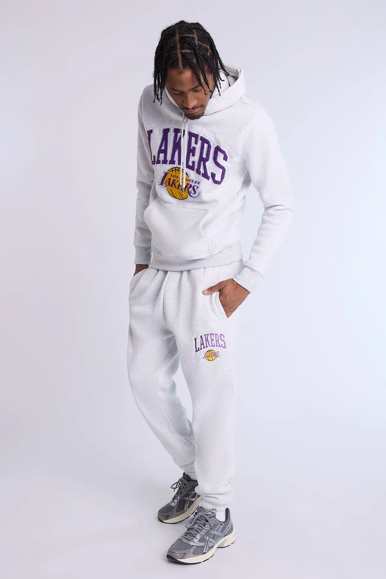 Mens LA Lakers Logo Sweatpant