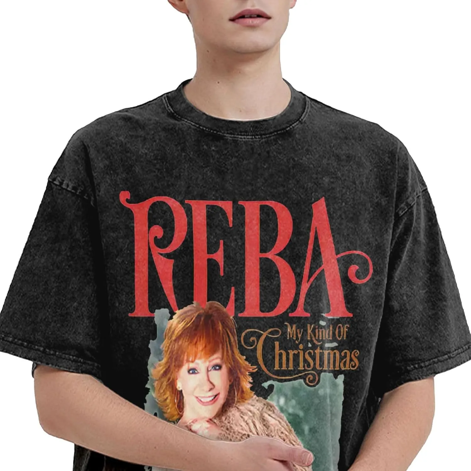 Men's Vintage Oversized Drop Shoulder Novelty T Shirts Loose Wash Solid Tees Tops