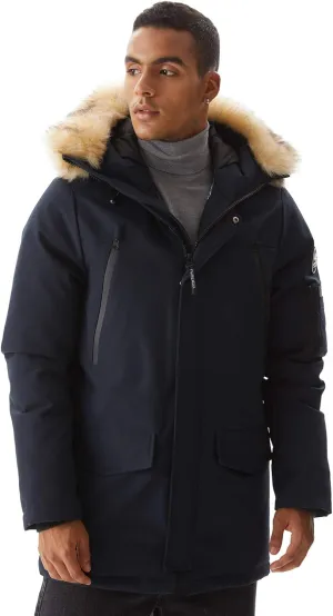 Men's Warm Winter Duck Down Parka Jacket Thickened Warm Hooded Padded Coats with Hood XS-3XL