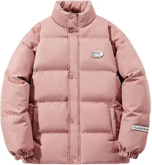 Men's Winter Fashion New Cotton Padded Jacket Coat Youth Stand Collar Loose Casual Coat Mens Winter Jacket Large