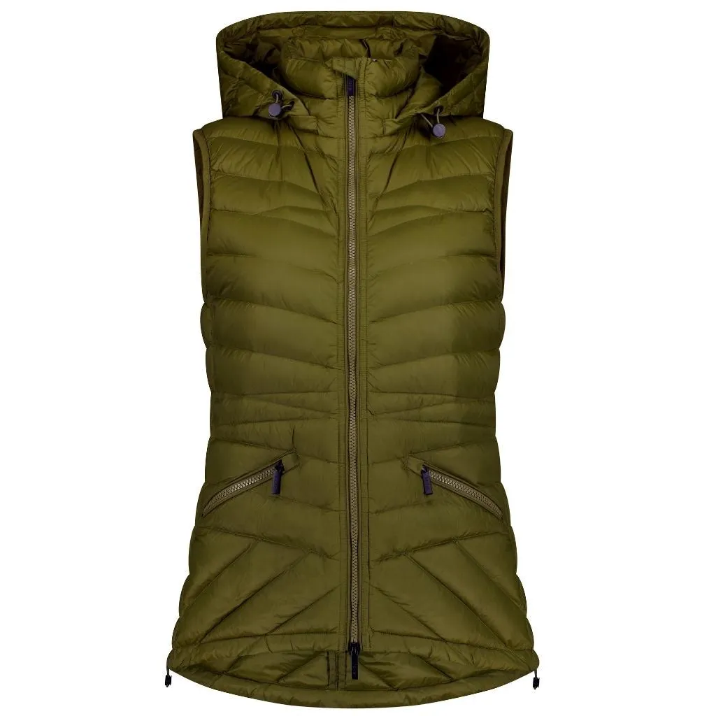 Moke: Mary-Claire 90/10 Packable Down Vest - Loden