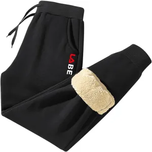 Muscularfit Workout Pants for Men 2023 Casual Loose Corduroy Solid Warm Pants Outdoor Fashion Drawstring Stretch Trousers
