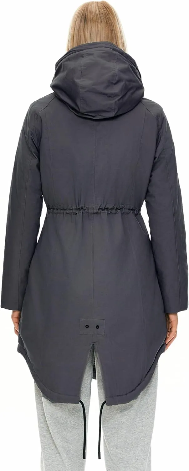 Orolay Women's Thicken Fleece Lined Parka Winter Coat Hooded Jacket with Pockets
